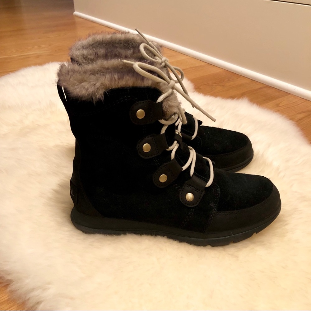 Black Sorel Explorer Joan Boot